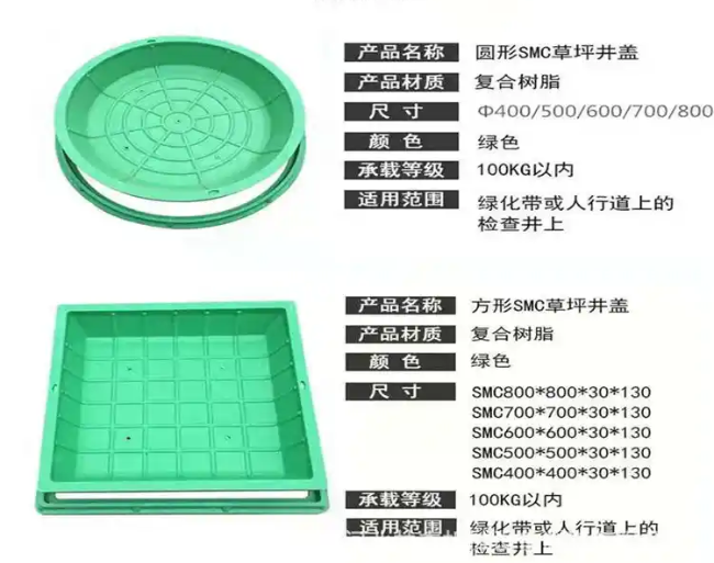 铺前镇树脂复合种植井盖展示